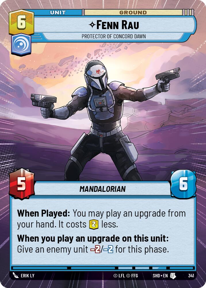 Fenn Rau - Protector of Concord Dawn (Hyperspace) (341) [Shadows of the Galaxy] | Grognard Games