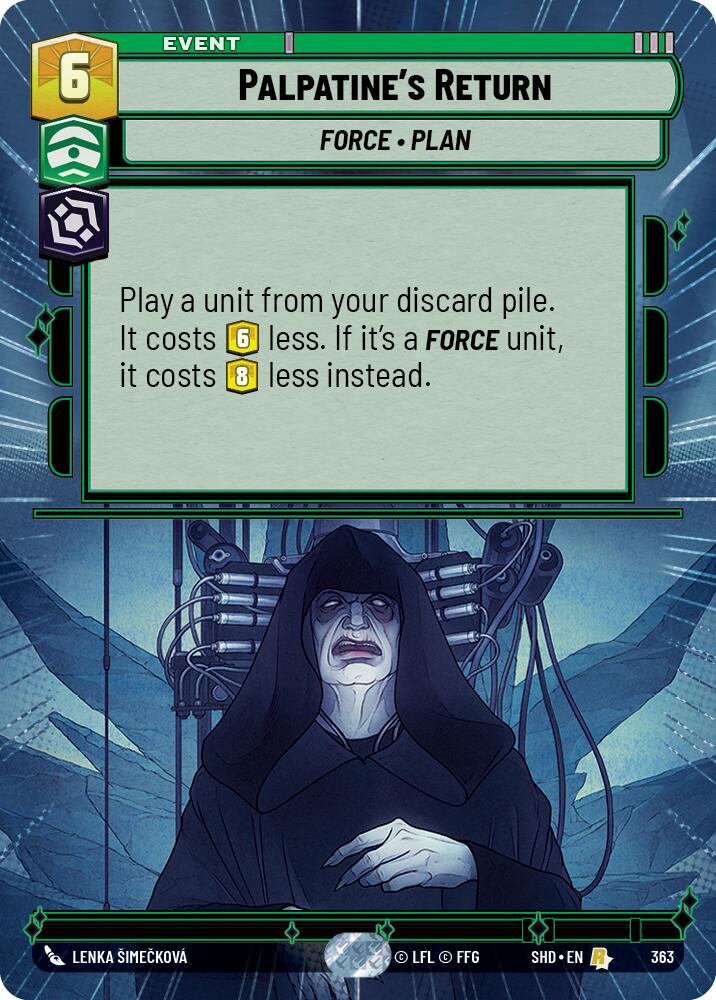 Palpatine's Return (Hyperspace) (363) [Shadows of the Galaxy] | Grognard Games