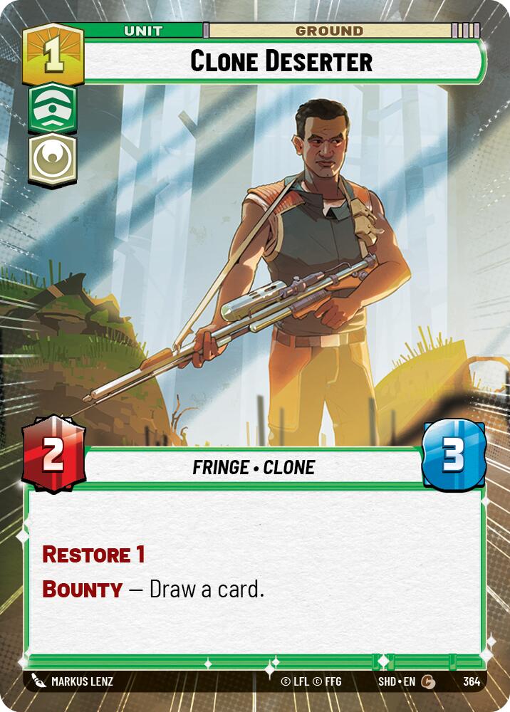 Clone Deserter (Hyperspace) (364) [Shadows of the Galaxy] | Grognard Games