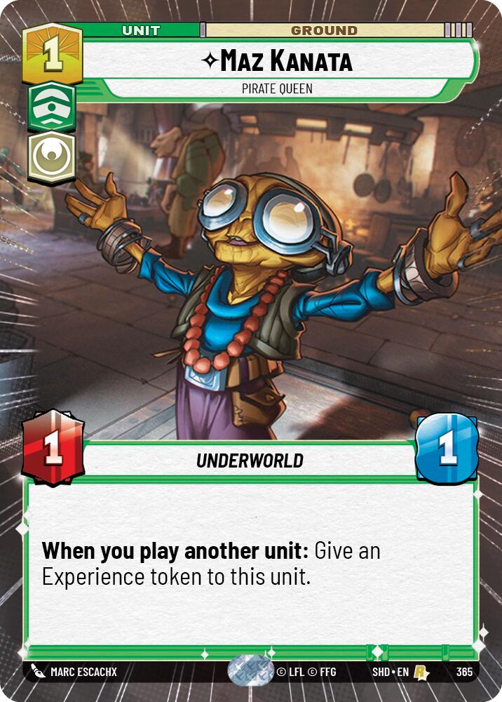 Maz Kanata - Pirate Queen (Hyperspace) (365) [Shadows of the Galaxy] | Grognard Games