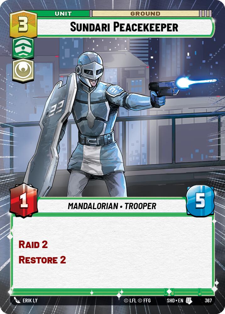Sundari Peacekeeper (Hyperspace) (367) [Shadows of the Galaxy] | Grognard Games