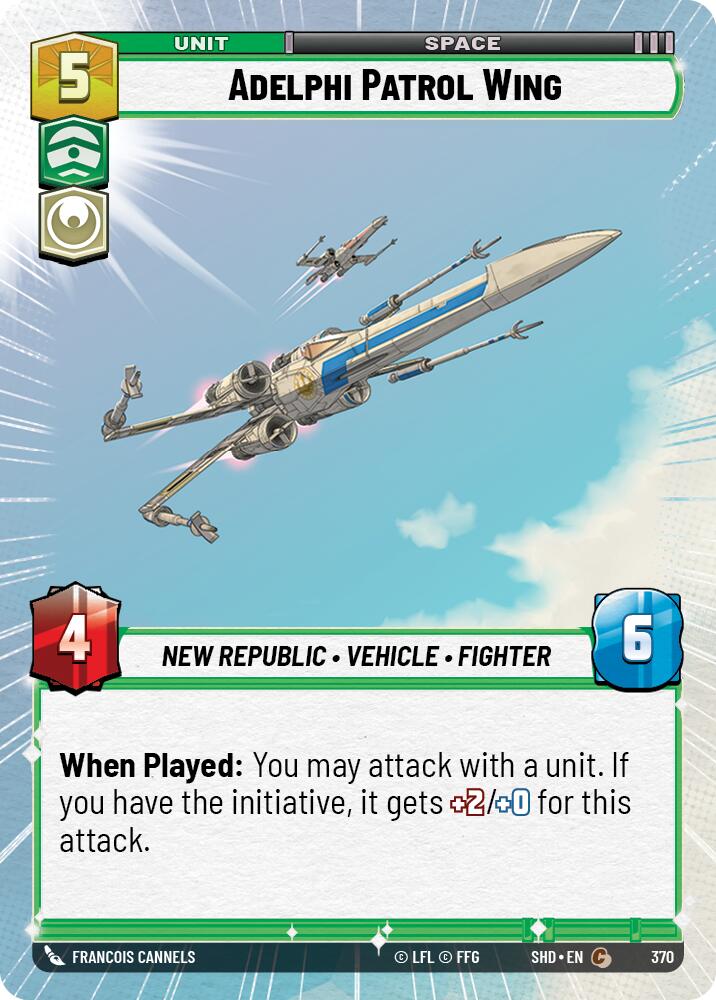 Adelphi Patrol Wing (Hyperspace) (370) [Shadows of the Galaxy] | Grognard Games