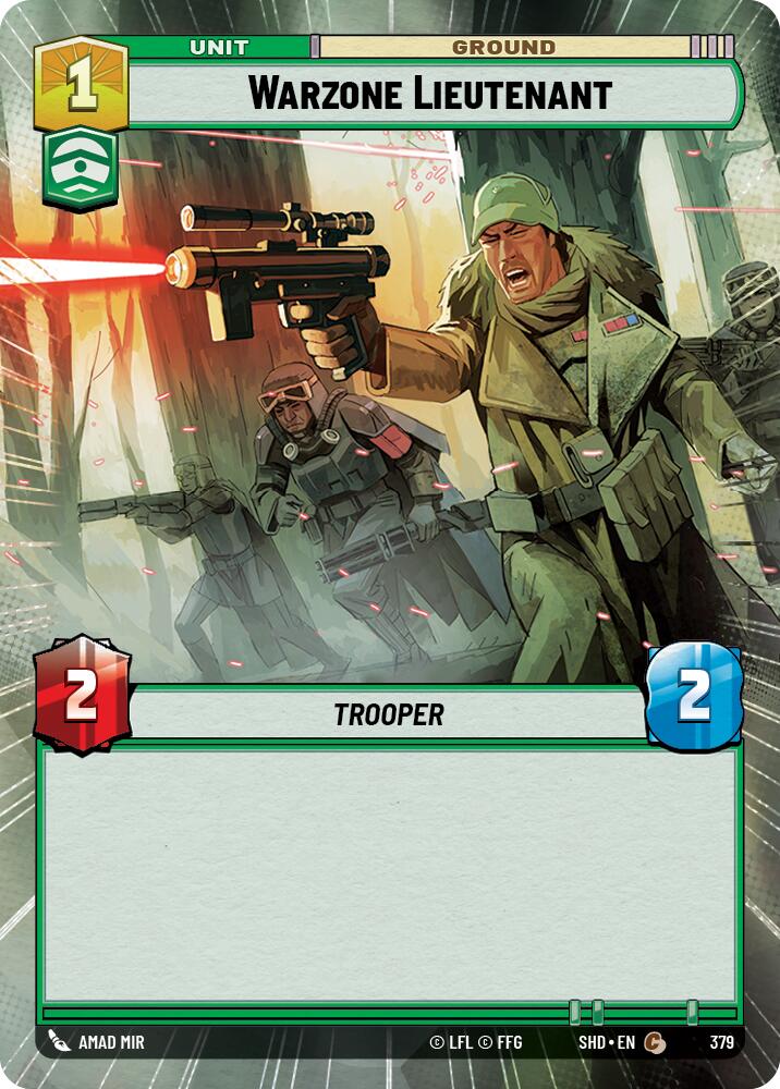 Warzone Lieutenant (Hyperspace) (379) [Shadows of the Galaxy] | Grognard Games