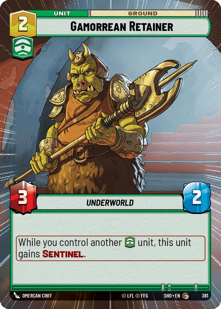Gamorrean Retainer (Hyperspace) (381) [Shadows of the Galaxy] | Grognard Games