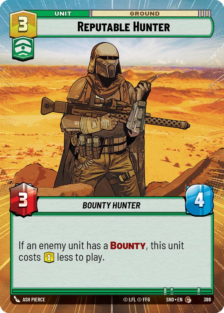 Reputable Hunter (Hyperspace) (386) [Shadows of the Galaxy] | Grognard Games