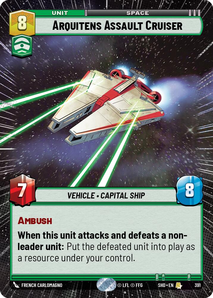 Arquitens Assault Cruiser (Hyperspace) (391) [Shadows of the Galaxy] | Grognard Games
