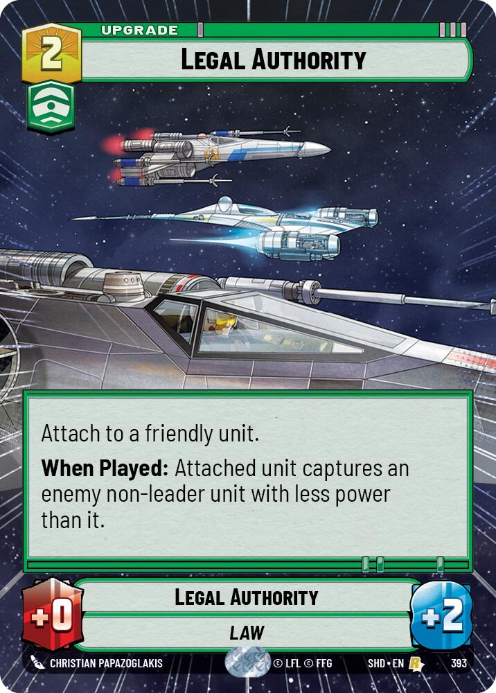 Legal Authority (Hyperspace) (393) [Shadows of the Galaxy] | Grognard Games