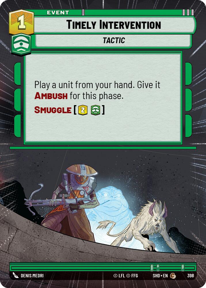 Timely Intervention (Hyperspace) (398) [Shadows of the Galaxy] | Grognard Games