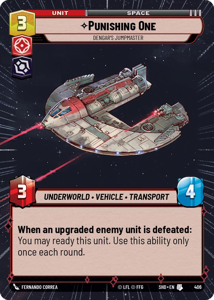 Punishing One - Dengar's Jumpmaster (Hyperspace) (406) [Shadows of the Galaxy] | Grognard Games