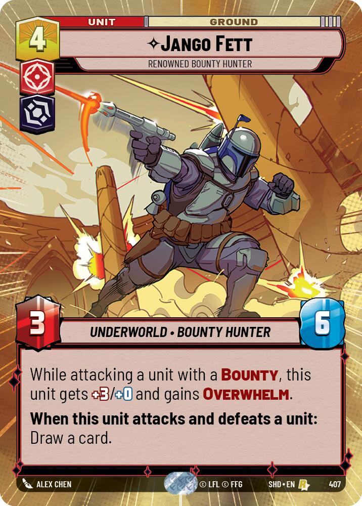 Jango Fett - Renowned Bounty Hunter (Hyperspace) (407) [Shadows of the Galaxy] | Grognard Games