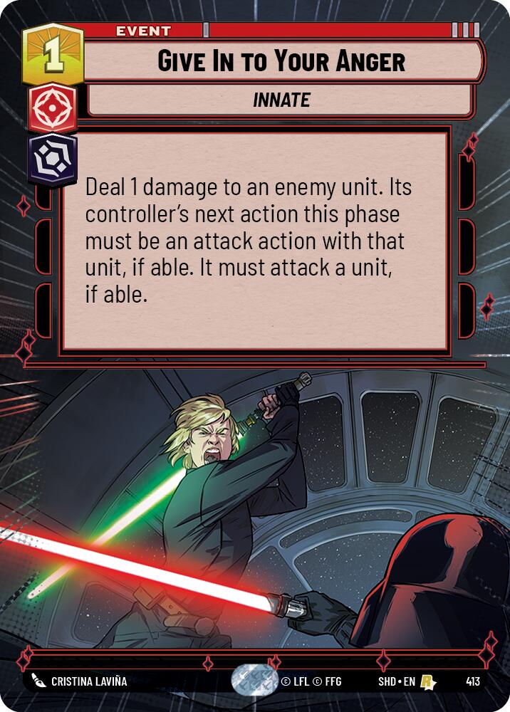 Give In to Your Anger (Hyperspace) (413) [Shadows of the Galaxy] | Grognard Games