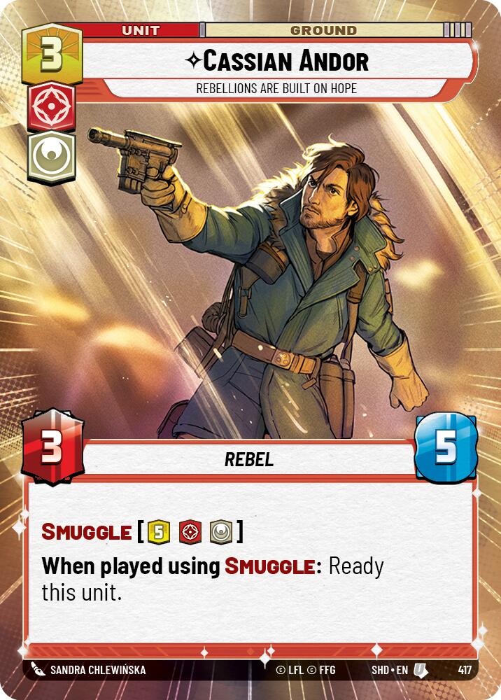 Cassian Andor - Rebellions Are Built On Hope (Hyperspace) (417) [Shadows of the Galaxy] | Grognard Games
