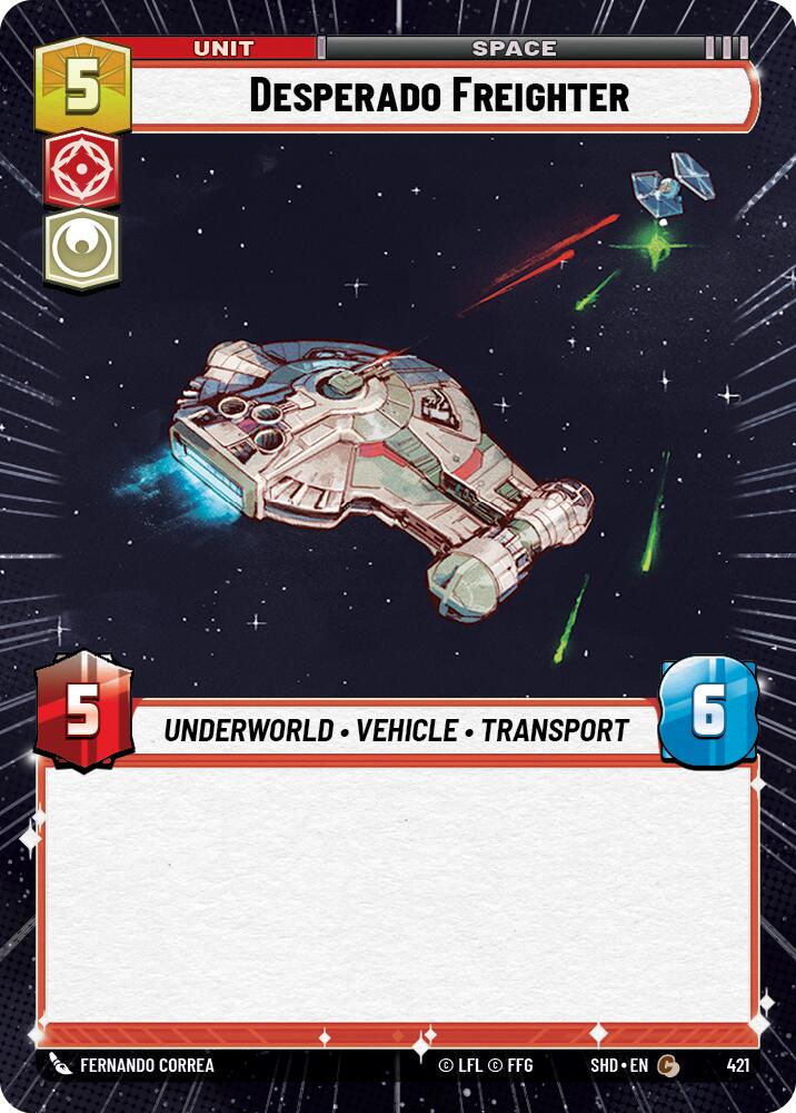 Desperado Freighter (Hyperspace) (421) [Shadows of the Galaxy] | Grognard Games