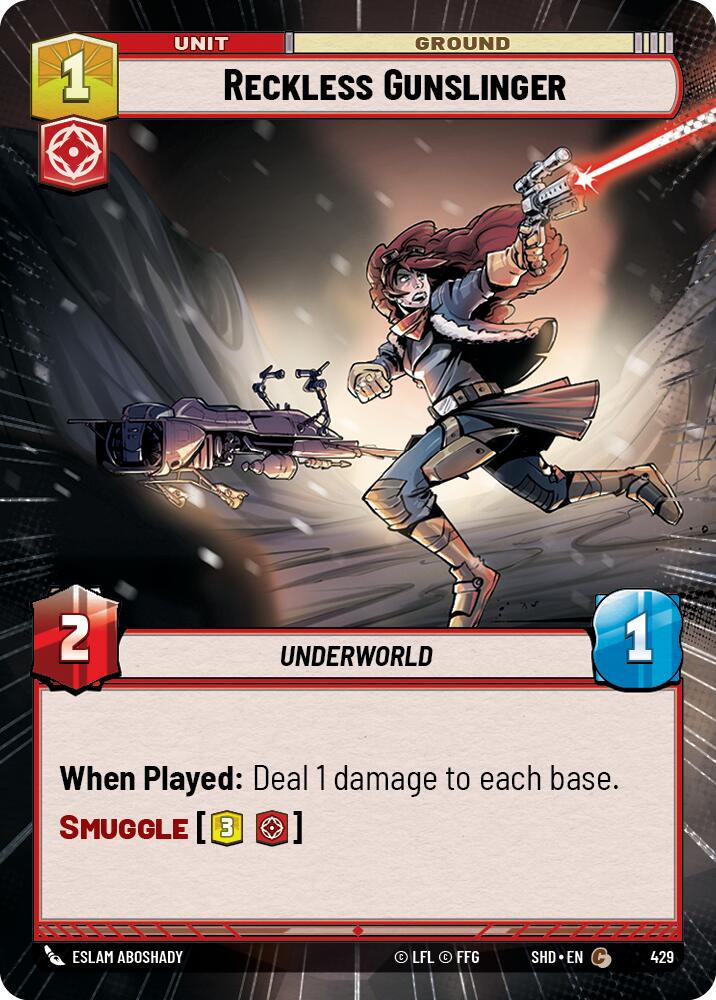 Reckless Gunslinger (Hyperspace) (429) [Shadows of the Galaxy] | Grognard Games