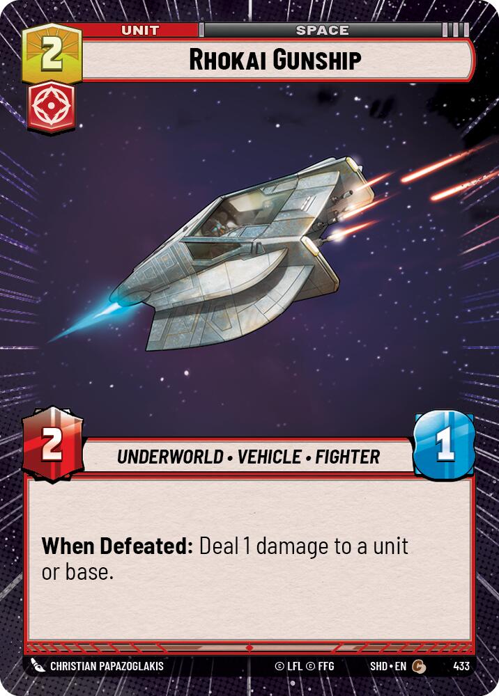 Rhokai Gunship (Hyperspace) (433) [Shadows of the Galaxy] | Grognard Games