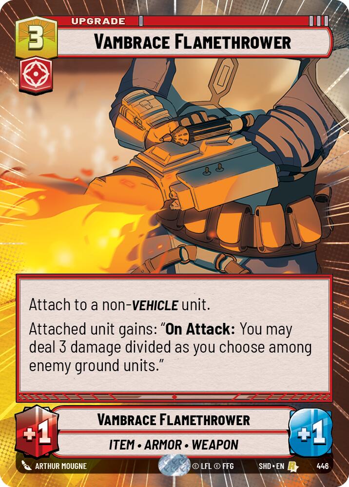 Vambrace Flamethrower (Hyperspace) (446) [Shadows of the Galaxy] | Grognard Games