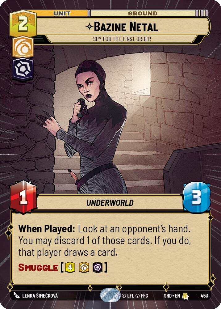 Bazine Netal - Spy for the First Order (Hyperspace) (453) [Shadows of the Galaxy] | Grognard Games