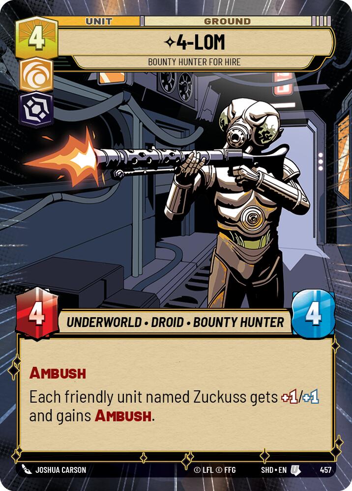 4-LOM - Bounty Hunter for Hire (Hyperspace) (457) [Shadows of the Galaxy] | Grognard Games