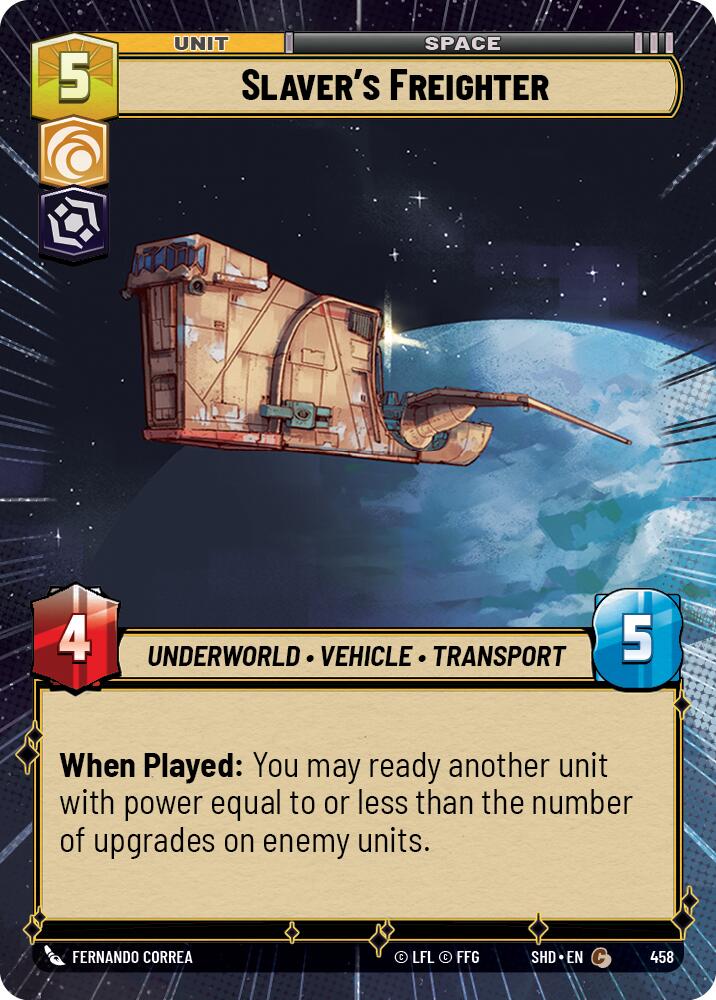 Slaver's Freighter (Hyperspace) (458) [Shadows of the Galaxy] | Grognard Games