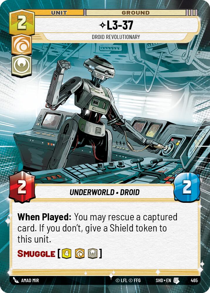 L3-37 - Droid Revolutionary (Hyperspace) (465) [Shadows of the Galaxy] | Grognard Games