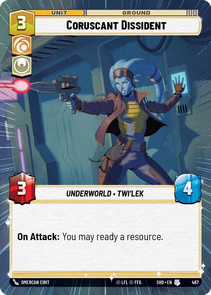Coruscant Dissident (Hyperspace) (467) [Shadows of the Galaxy] | Grognard Games
