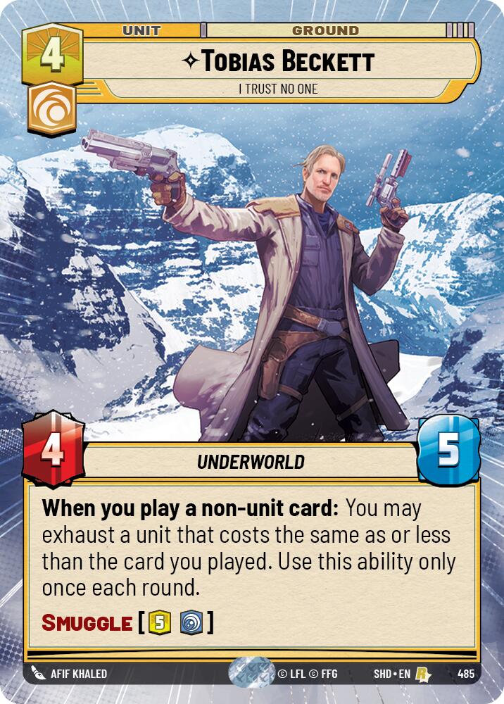 Tobias Beckett - I Trust No One (Hyperspace) (485) [Shadows of the Galaxy] | Grognard Games