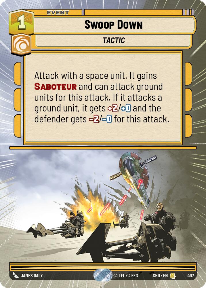 Swoop Down (Hyperspace) (497) [Shadows of the Galaxy] | Grognard Games