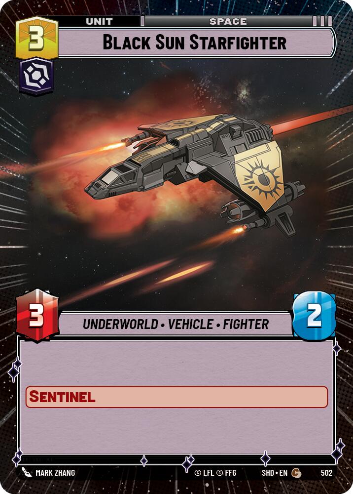 Black Sun Starfighter (Hyperspace) (502) [Shadows of the Galaxy] | Grognard Games