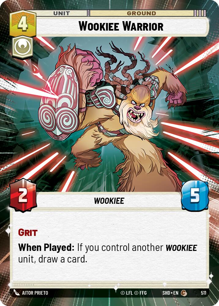 Wookiee Warrior (Hyperspace) (511) [Shadows of the Galaxy] | Grognard Games