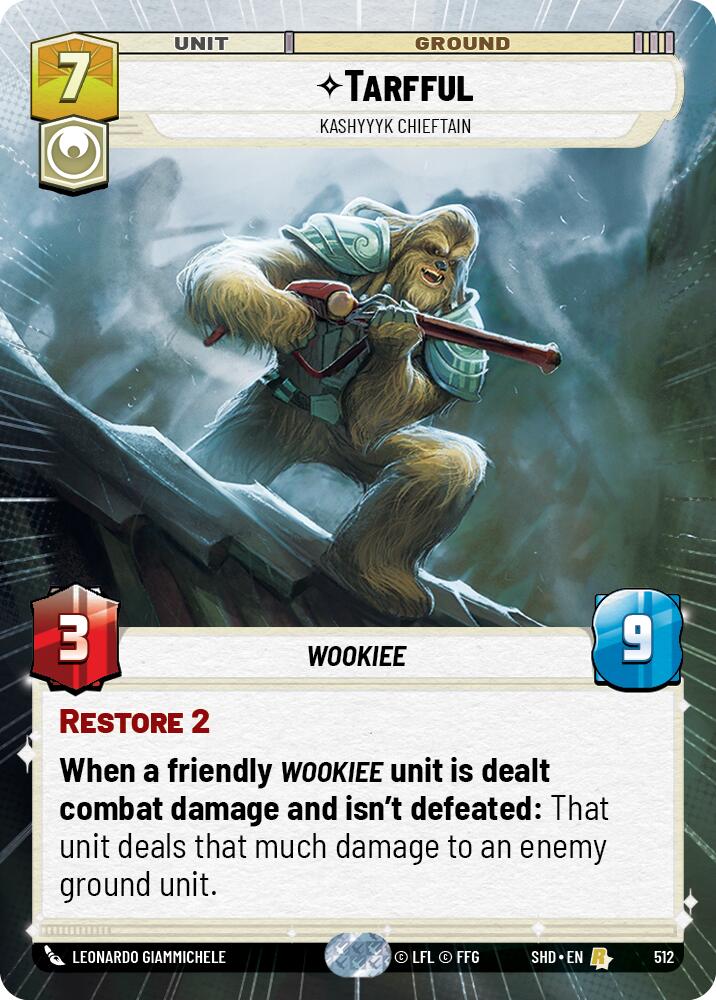 Tarfful - Kashyyyk Chieftain (Hyperspace) (512) [Shadows of the Galaxy] | Grognard Games