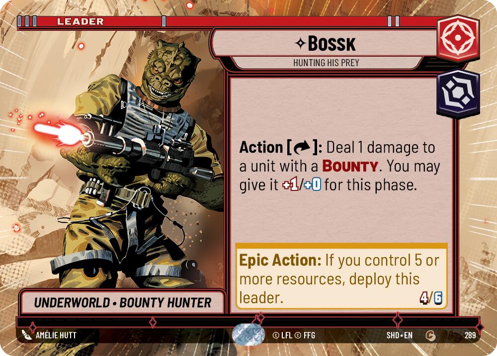 Bossk - Hunting His Prey (Hyperspace) (289) [Shadows of the Galaxy] | Grognard Games