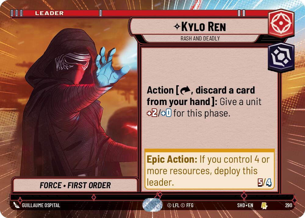 Kylo Ren - Rash and Deadly (Hyperspace) (290) [Shadows of the Galaxy] | Grognard Games