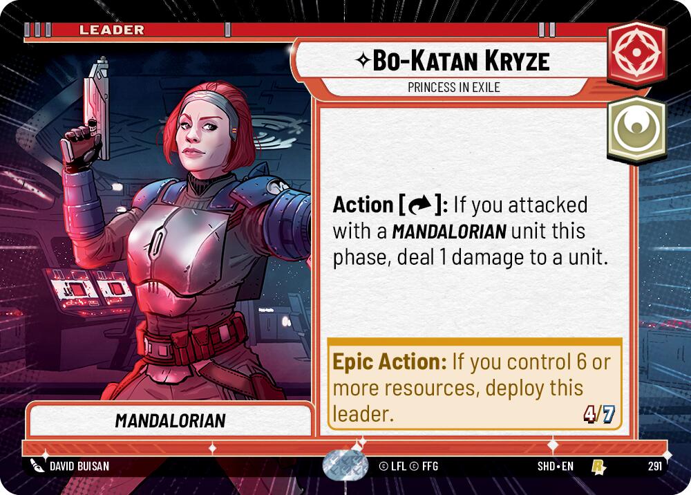 Bo-Katan Kryze - Princess in Exile (Hyperspace) (291) [Shadows of the Galaxy] | Grognard Games