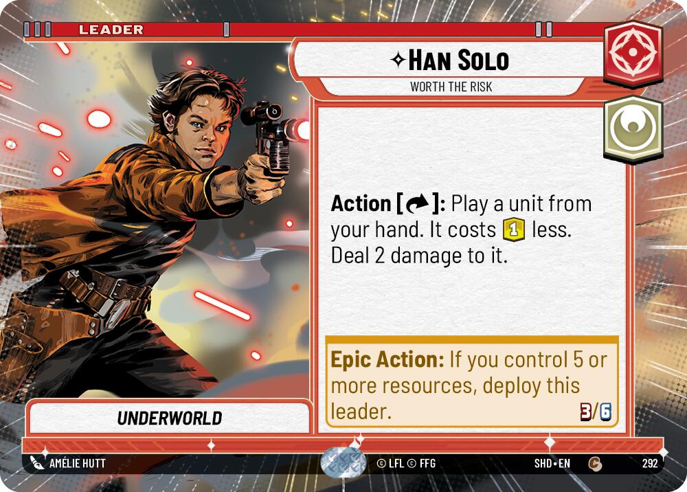 Han Solo - Worth the Risk (Hyperspace) (292) [Shadows of the Galaxy] | Grognard Games