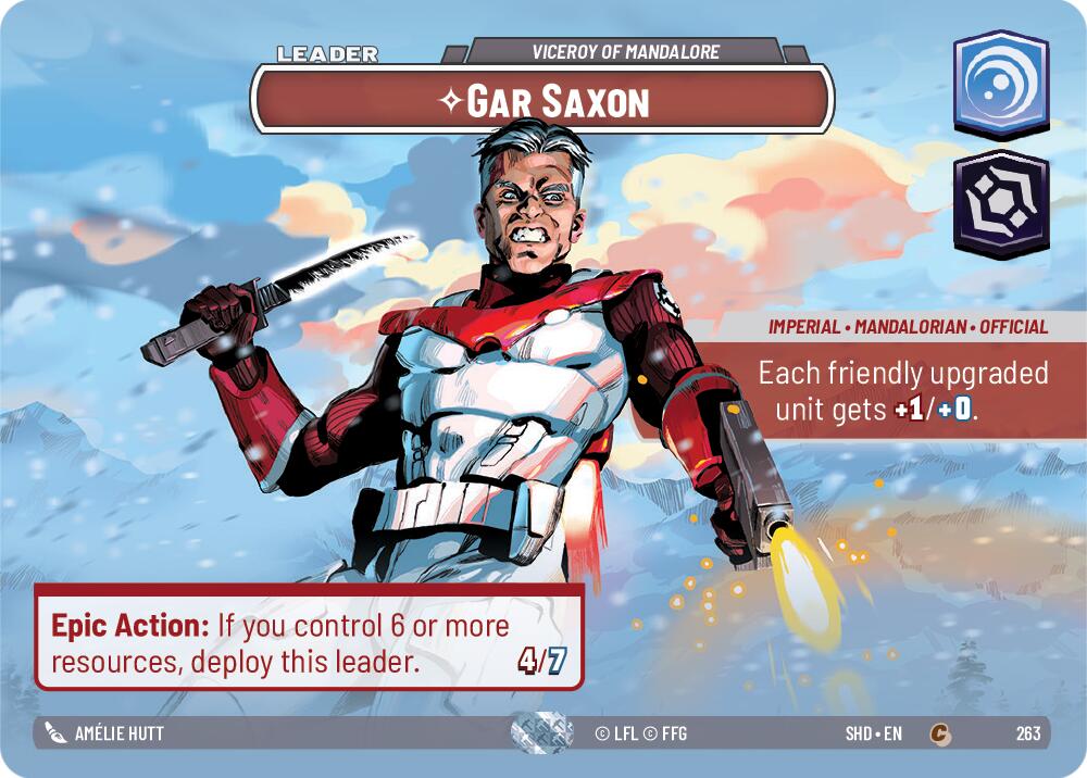 Gar Saxon - Viceroy of Mandalore (Showcase) (263) [Shadows of the Galaxy] | Grognard Games