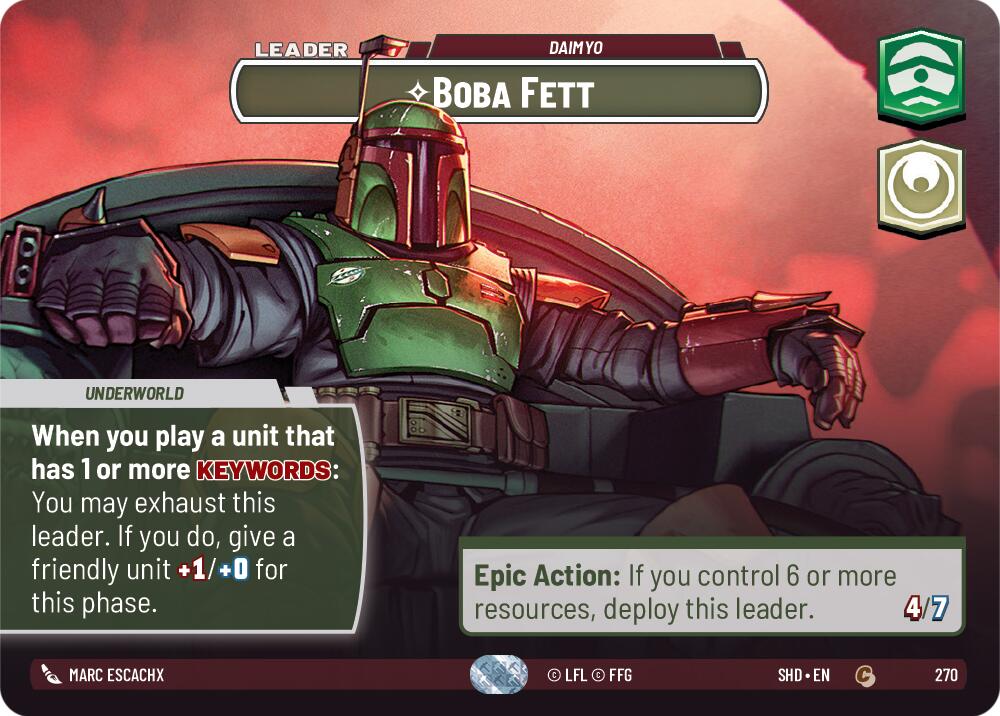 Boba Fett - Daimyo (Showcase) (270) [Shadows of the Galaxy] | Grognard Games