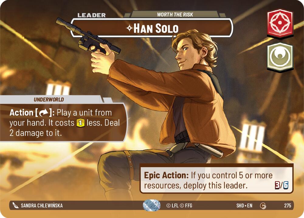 Han Solo - Worth the Risk (Showcase) (275) [Shadows of the Galaxy] | Grognard Games