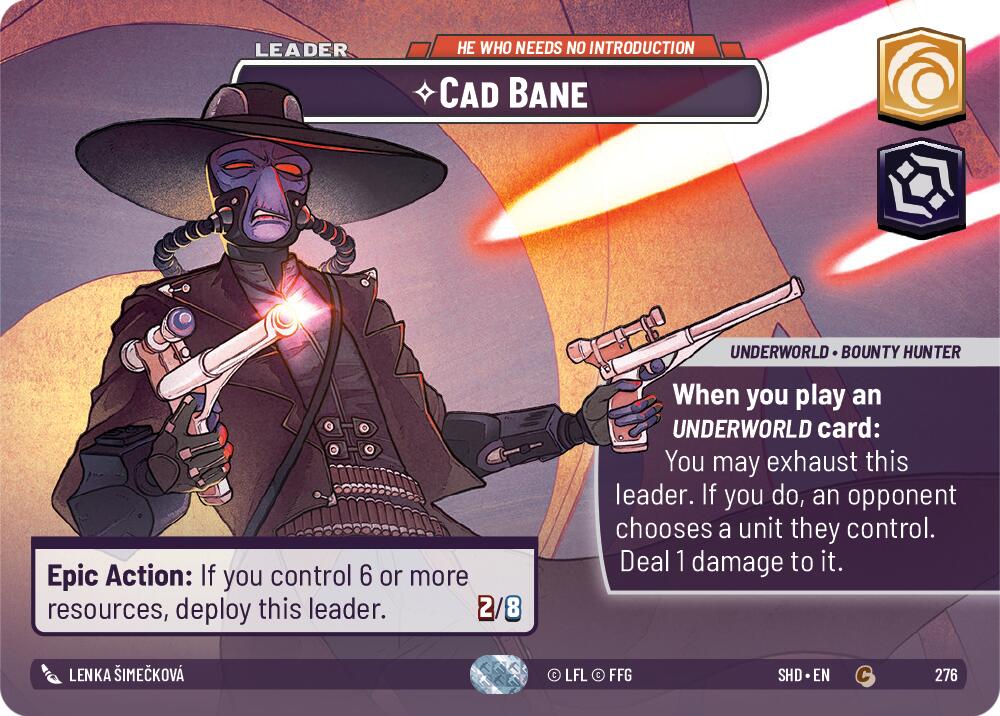 Cad Bane - He Who Needs No Introduction (Showcase) (276) [Shadows of the Galaxy] | Grognard Games
