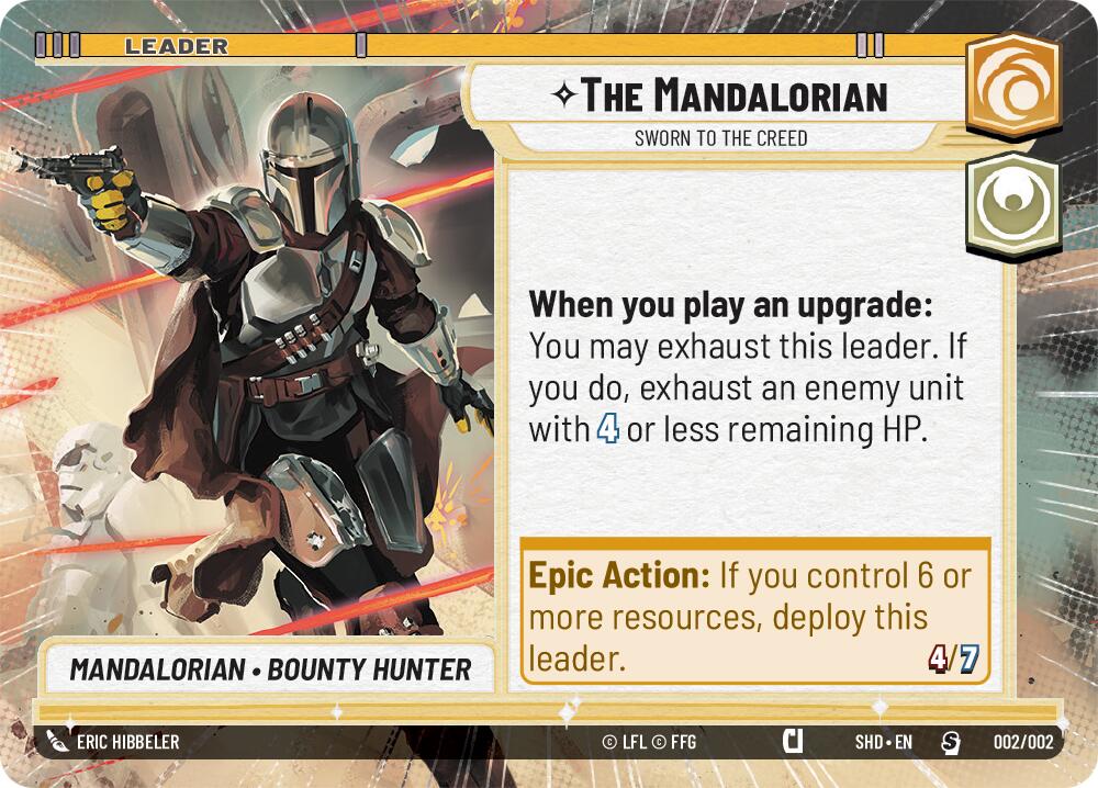 The Mandalorian - Sworn To The Creed (Hyperspace) (Prerelease Promos) (002/002) [Shadows of the Galaxy Promos] | Grognard Games