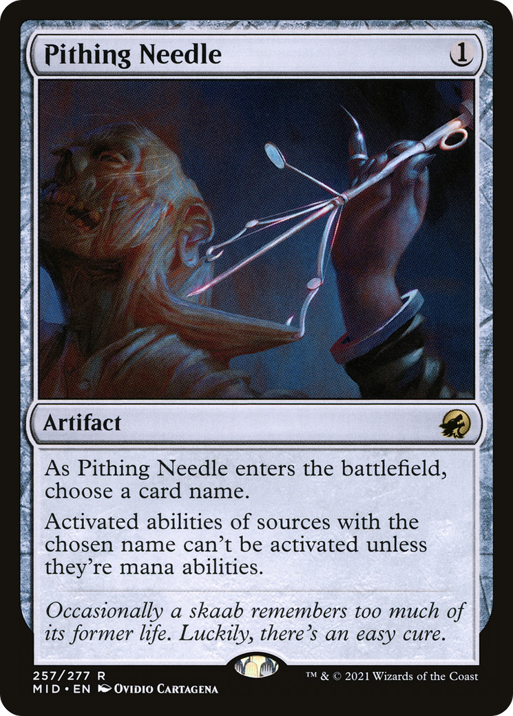 Pithing Needle [Innistrad: Midnight Hunt] | Grognard Games