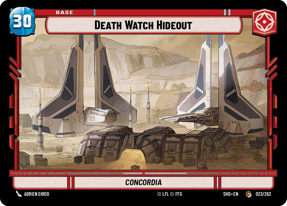 Death Watch Hideout // Shield (023 // T02) [Shadows of the Galaxy] | Grognard Games