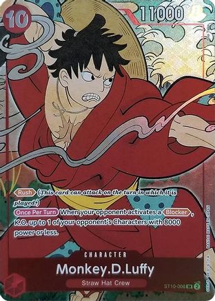 Monkey.D.Luffy (English Version 1st Anniversary Set) (ST10-006) - One Piece Promotion Cards Foil | Grognard Games