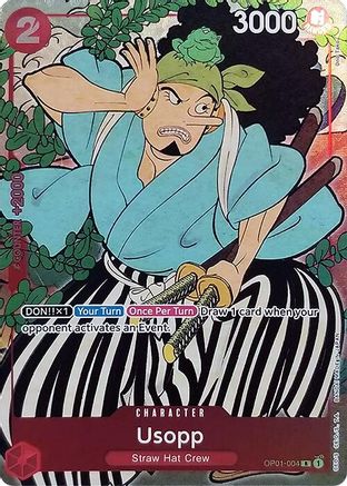 Usopp (English Version 1st Anniversary Set) (OP01-004) - One Piece Promotion Cards Foil | Grognard Games