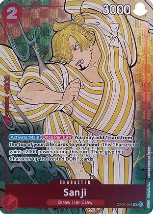 Sanji (English Version 1st Anniversary Set) (OP01-013) - One Piece Promotion Cards Foil | Grognard Games