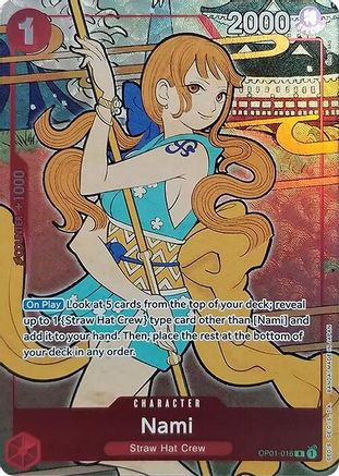 Nami (English Version 1st Anniversary Set) (OP01-016) - One Piece Promotion Cards Foil | Grognard Games