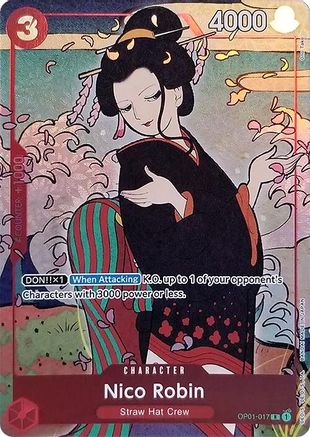 Nico Robin (English Version 1st Anniversary Set) (OP01-017) - One Piece Promotion Cards Foil | Grognard Games
