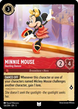 Minnie Mouse - Dazzling Dancer (126/204) [Shimmering Skies] | Grognard Games