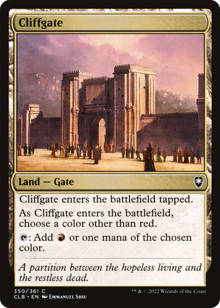 Cliffgate [Commander Legends: Battle for Baldur's Gate] | Grognard Games