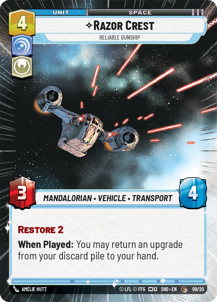 Razor Crest - Reliable Gunship (Hyperspace) (09/20) [Shadows of the Galaxy: Weekly Play] | Grognard Games