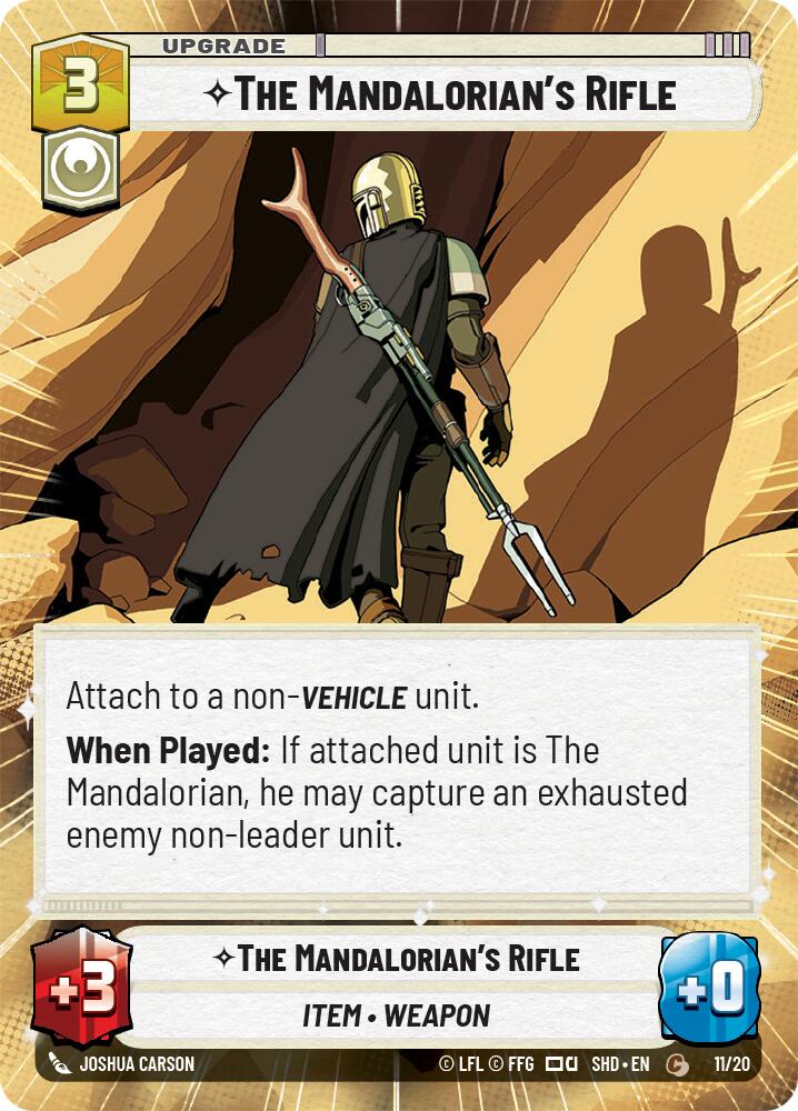 The Mandalorian's Rifle (Hyperspace) (11/20) [Shadows of the Galaxy: Weekly Play] | Grognard Games